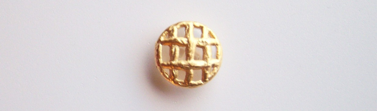 Gold Metal/Clear 13/16" Shank Button