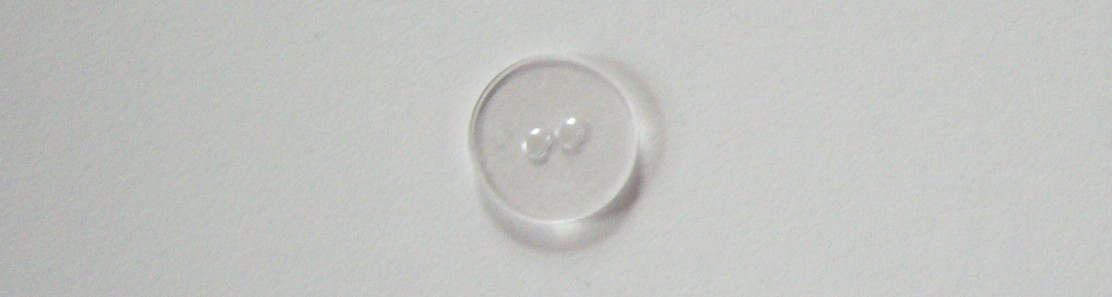 Clear 5/8" Poly 2 Small Hole Button