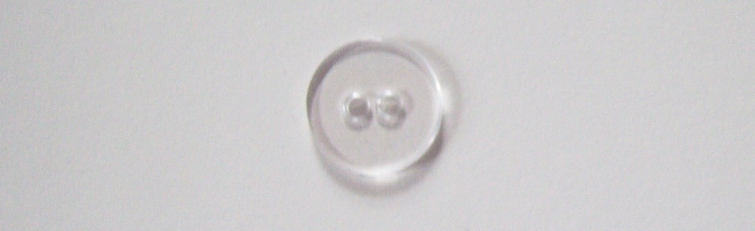 Clear 3/4" Poly 2 Large Hole Button