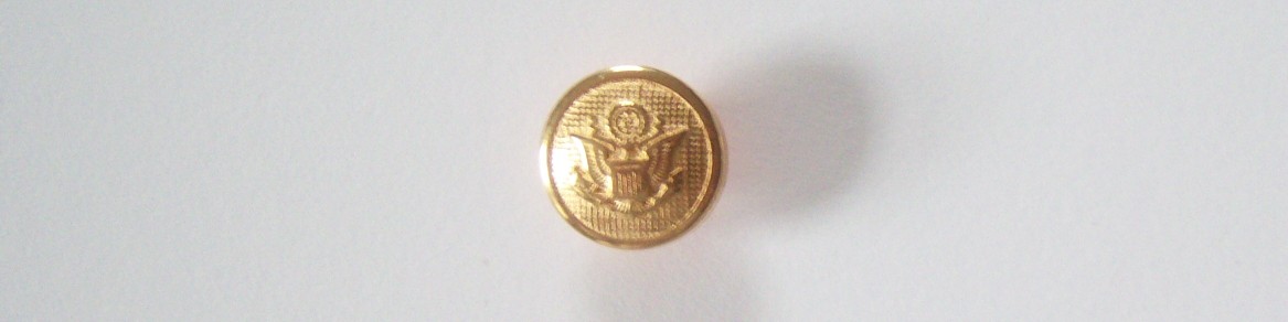 Gold Metal Crest 5/8" Shank Button