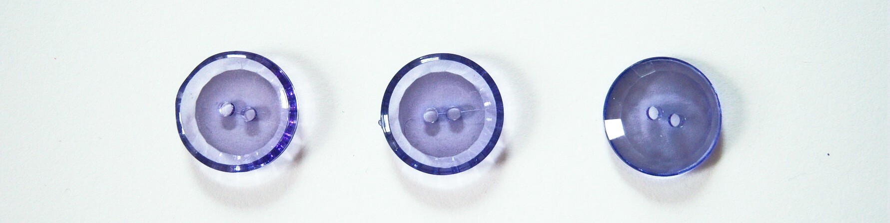 Clear Violet 3/16" x 7/8" 2 Hole Button