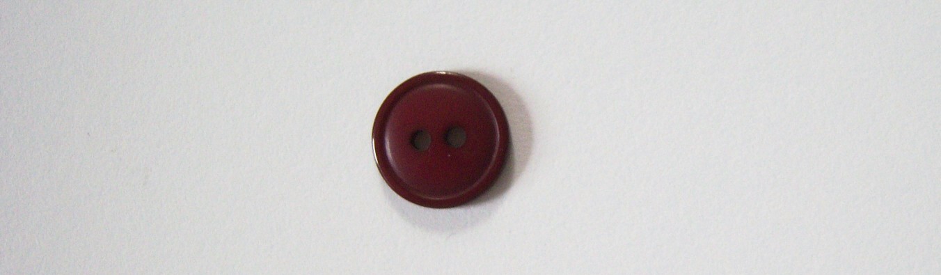 Shiny Burgundy 9/16" 2 Hole Button