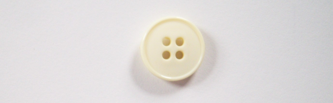 Lt Yellow 3/4" Poly 4 Hole Button