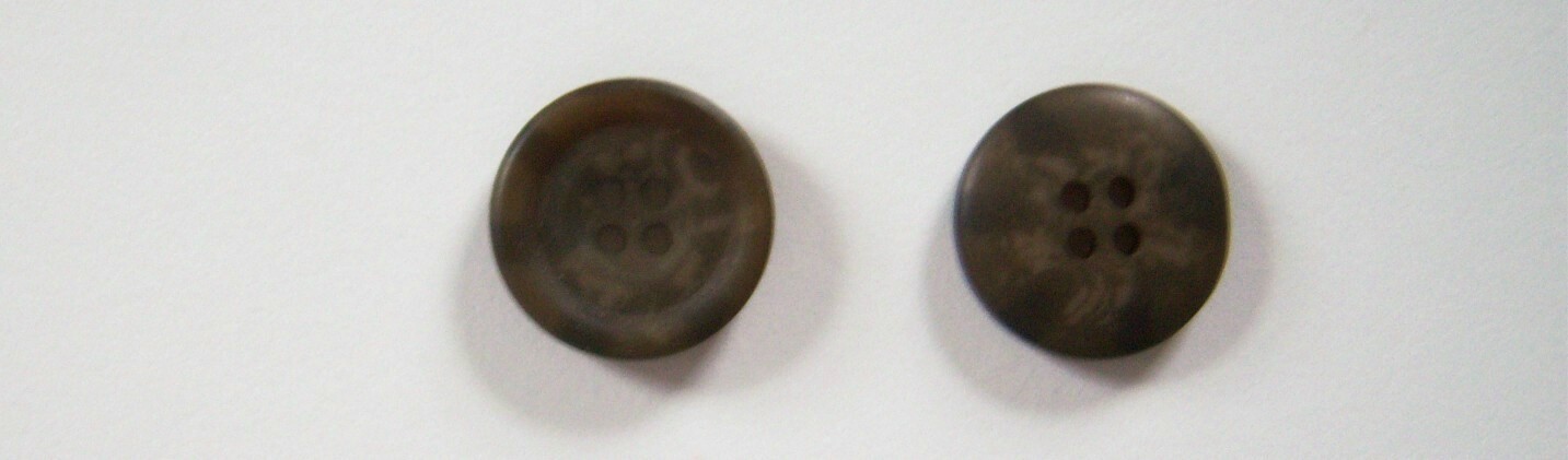 Olive Drab Marbled 3/4" Poly 4 Hole Button
