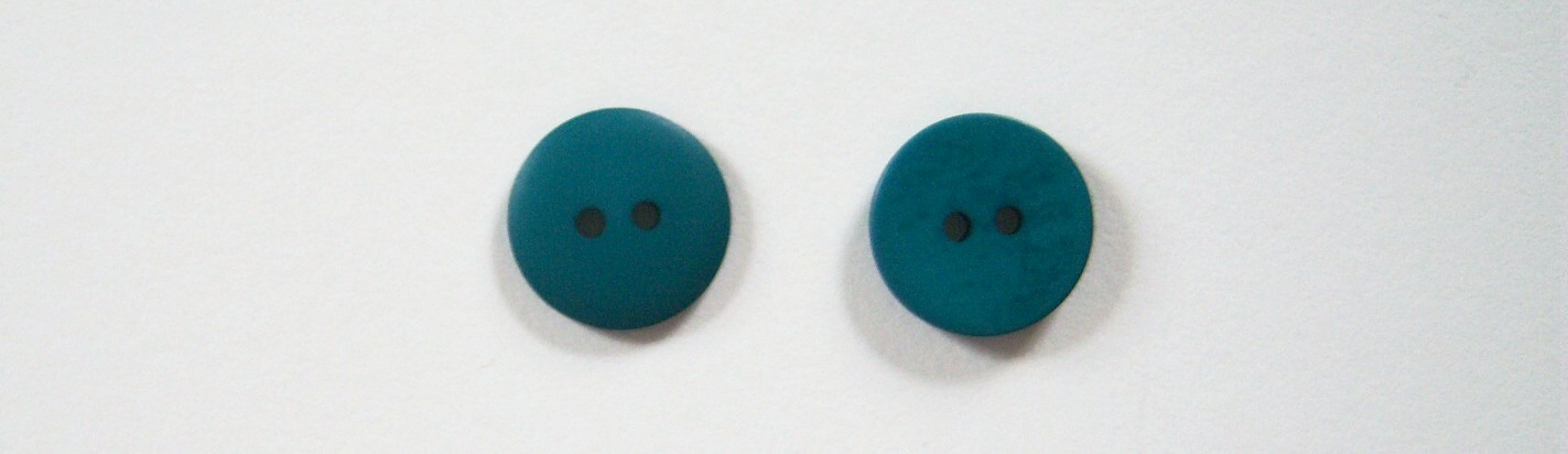 Matte Teal 5/8" Poly 2 Hole Button