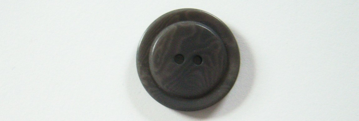 Grey Marbled 1" Poly 2 Hole Button