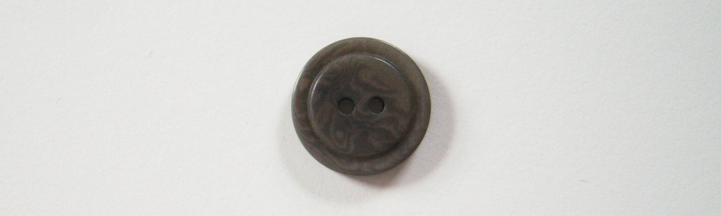 Grey Marbled 3/4" Poly 2 Hole Button