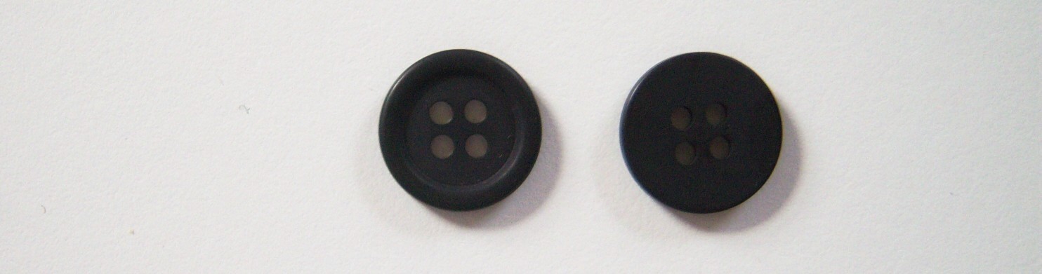 Matte Dark Navy 5/8" 4 Hole Button