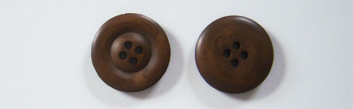 Walnut Marbled 7/8" Button