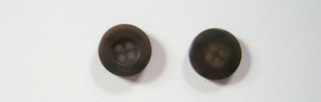 Dk Olive Marbled 5/8" Poly 4 Hole Button