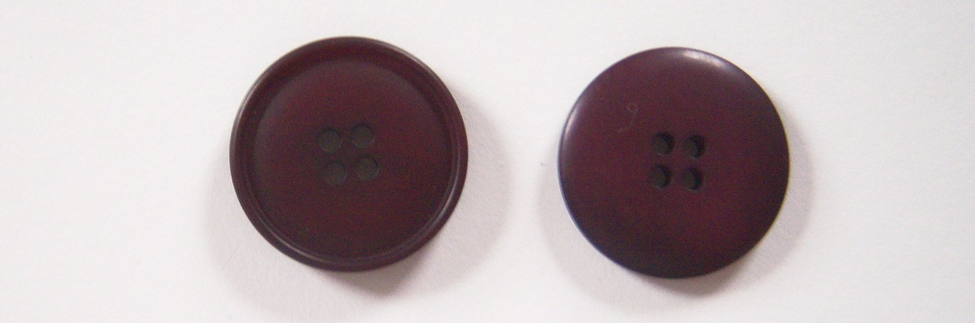Burgundy 1" 4 Hole Button