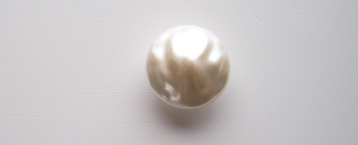 Ivory 1" Pearl Metal Shank Button