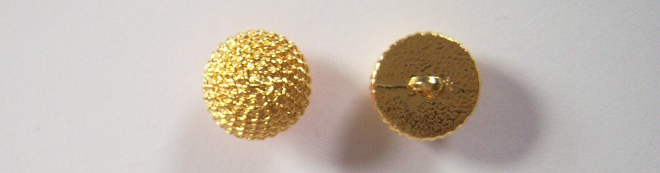 Matte Gold Pointy Half Ball 11/16" Poly Shank Button