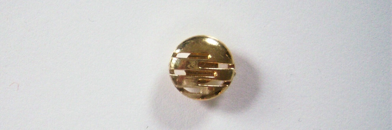 Gold Open Slits 9/16" Shank Poly Button
