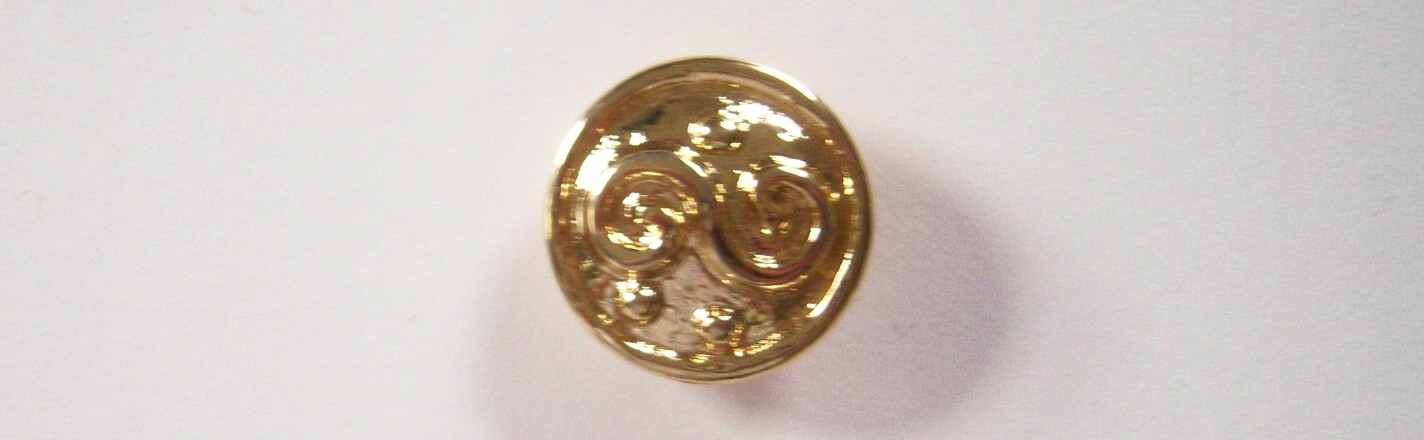 Solid Gold Dome 1" Shank Poly Button