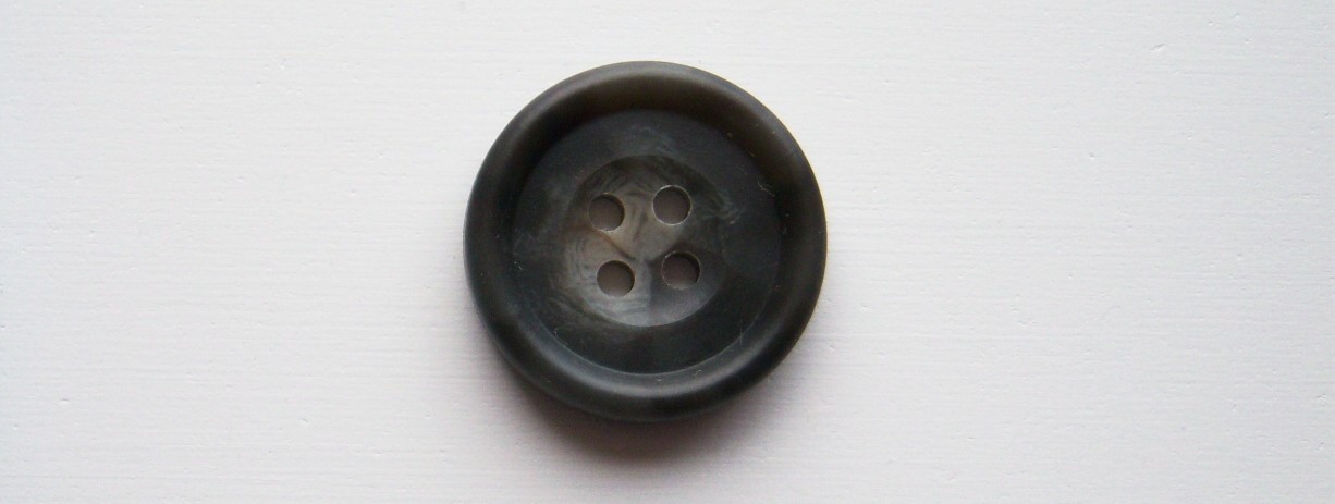Graphite Marbled 1" Poly 4 Hole Button