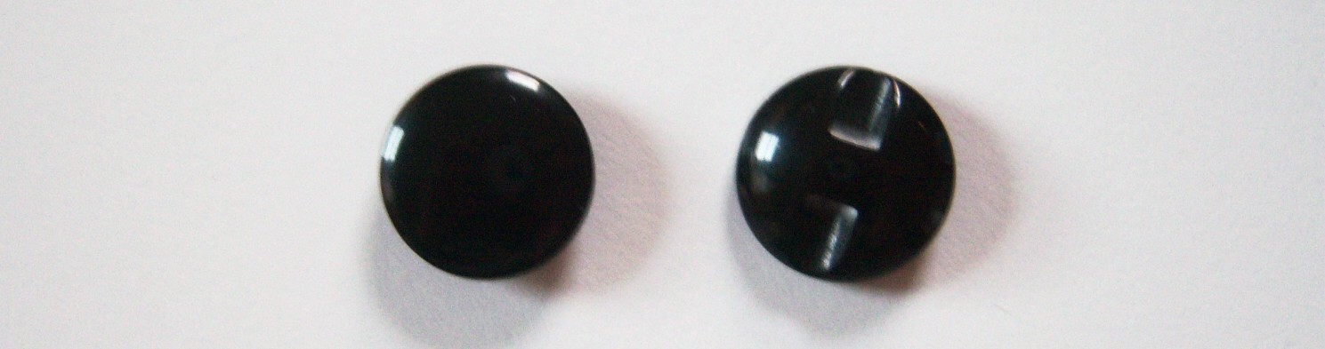 Shiny Black 11/16" Poly Button