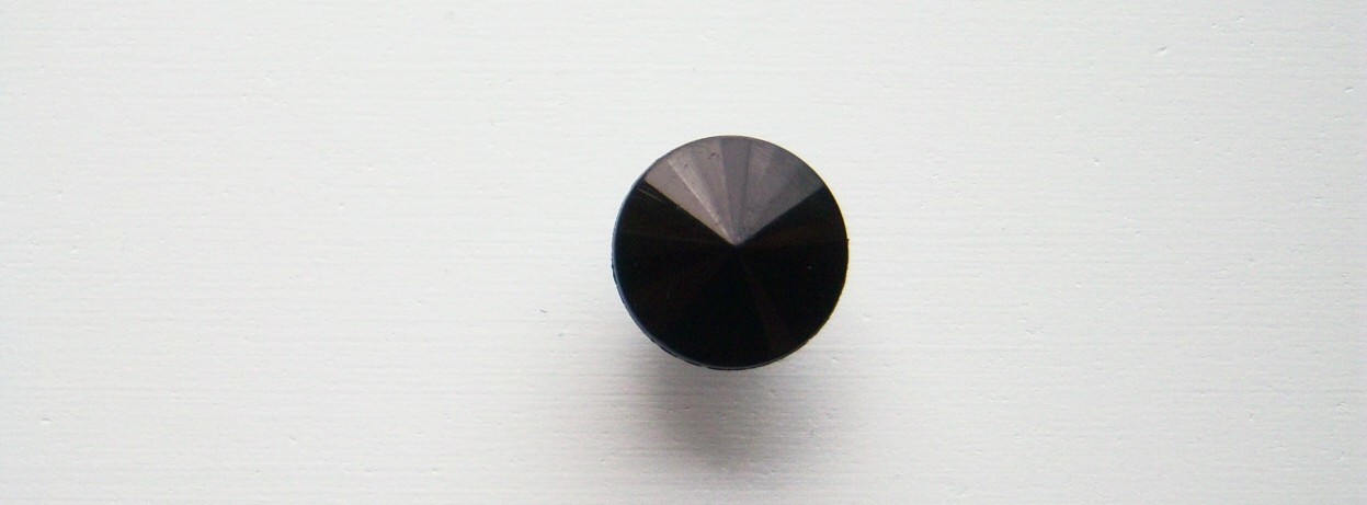 Shiny Black 5/8" Poly Button