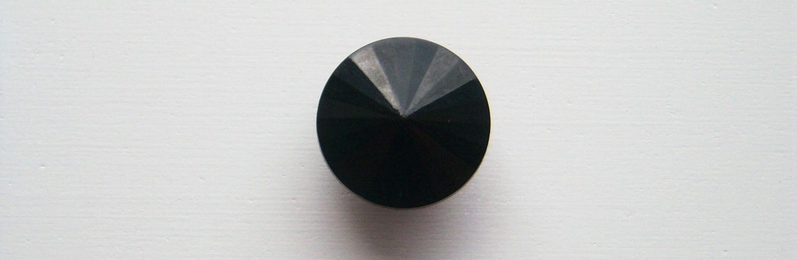 Shiny Black 3/4" Poly Button