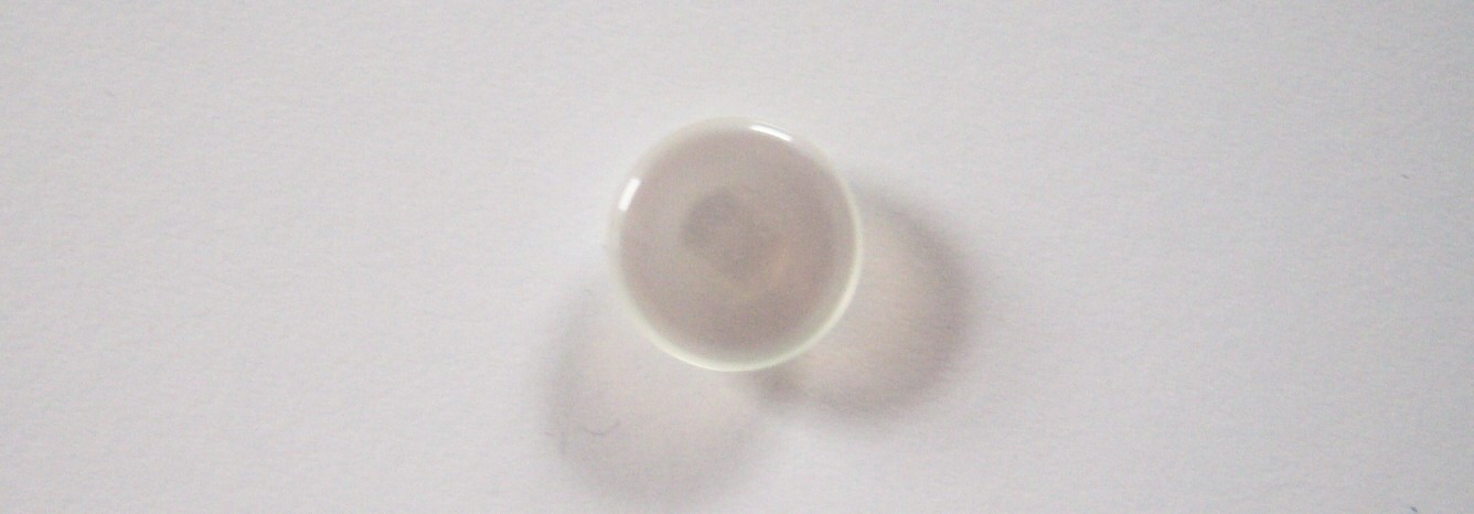 Off White Opaque 5/8" Shank Poly Button