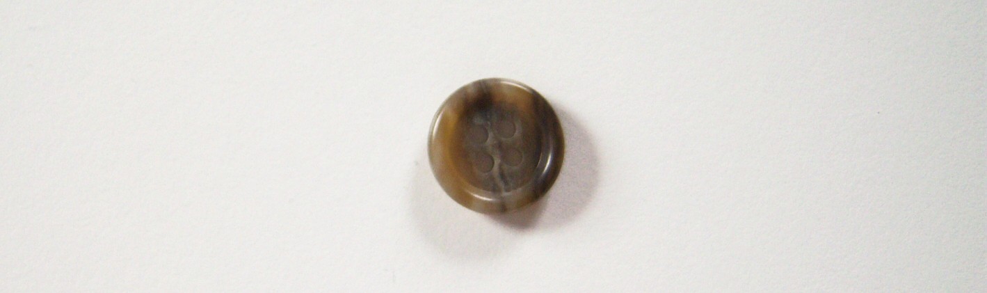 Khaki/Brown 5/8" 4 Hole Button