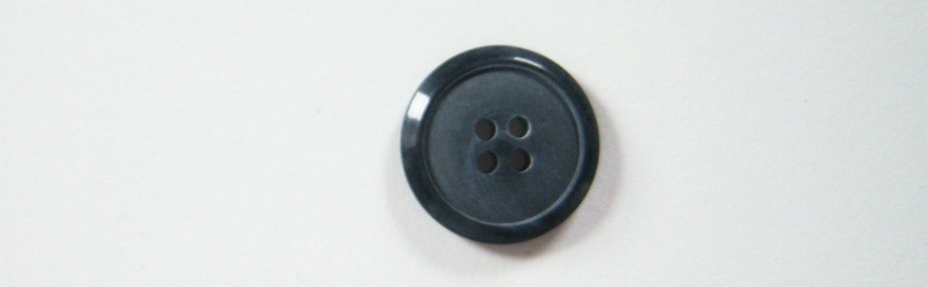Frosted Lt Navy 13/16" Poly 4 Hole Button