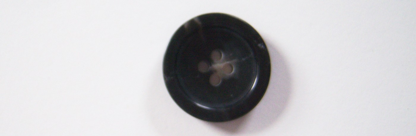 Jet Black Marbled 1" Poly Button