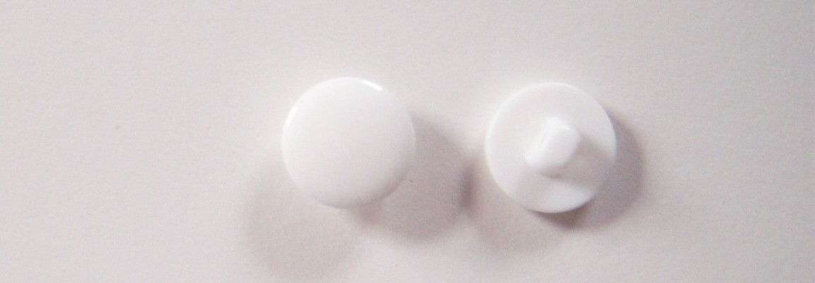 Shiny Natural White 5/8" Poly Shank Button