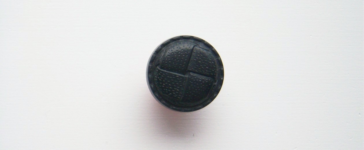 Navy Faux Leather 3/4" Shank Poly Button