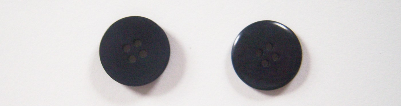 Shiny Navy 3/4" 4 Hole Button
