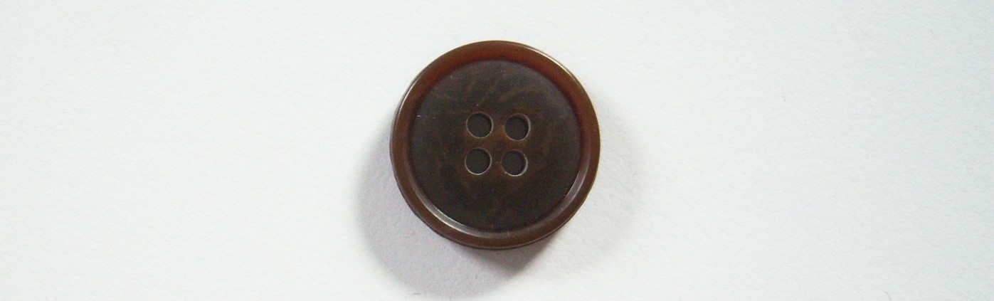 Chestnut Brown Marbled 3/4" Button