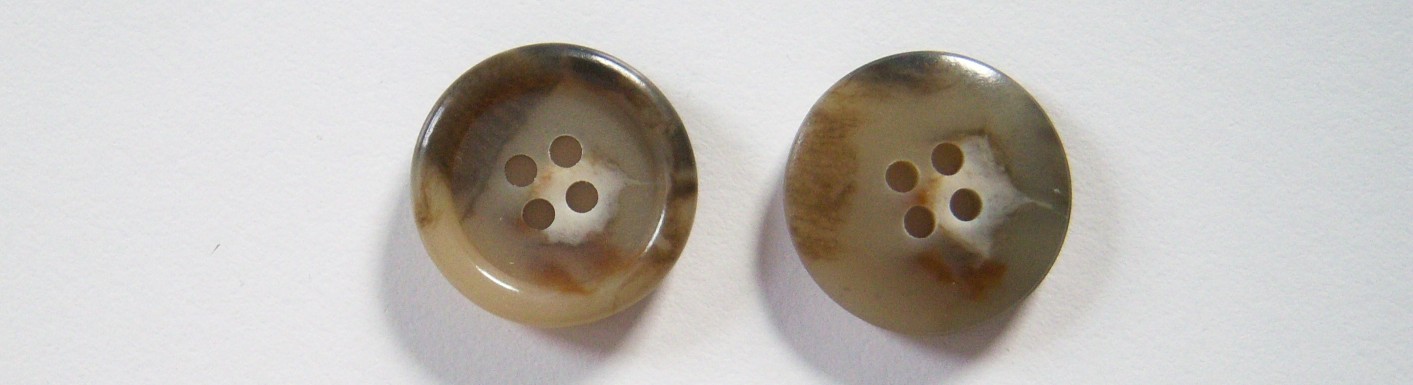 Tan/Brown Marbled 3/4" Button