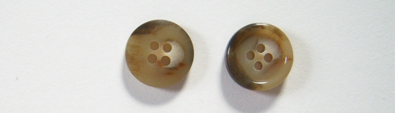 Tan/Brown Marbled 5/8" Button