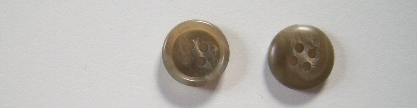 Taupe Marbled 5/8" Poly 4 Hole Button