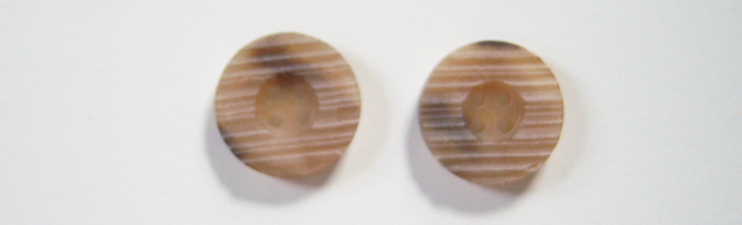 Camel Marble Ridged 7/8" Button