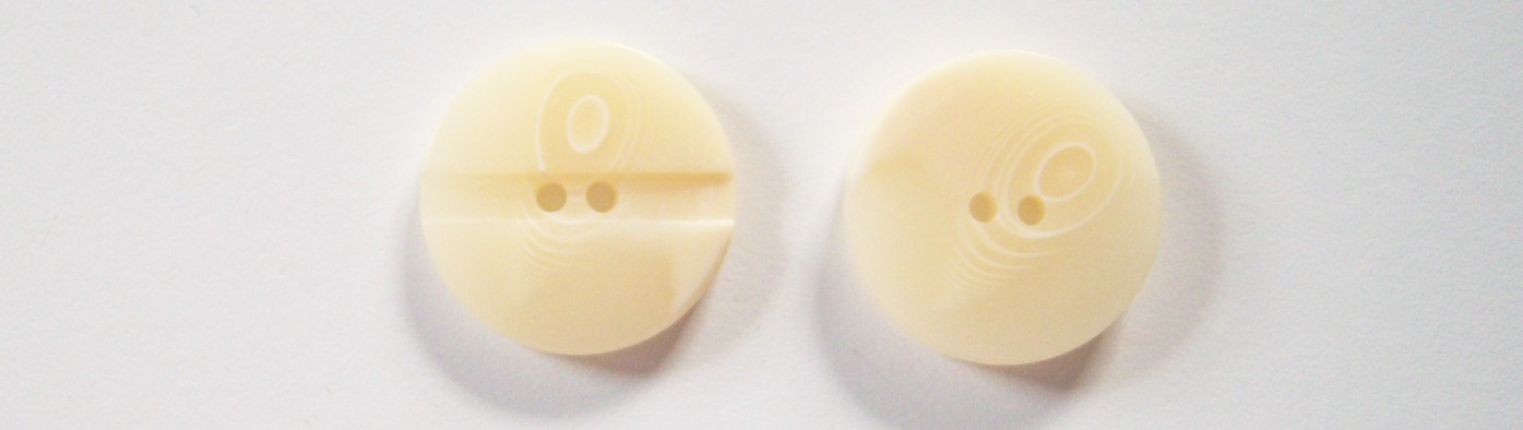 Ivory Marbled 1/8" x 1" Poly 2 Hole Button