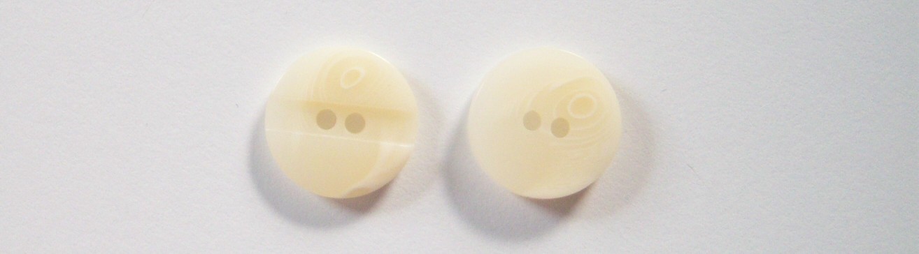 Ivory Marbled 1/8" x 3/4" Poly 2 Hole Button