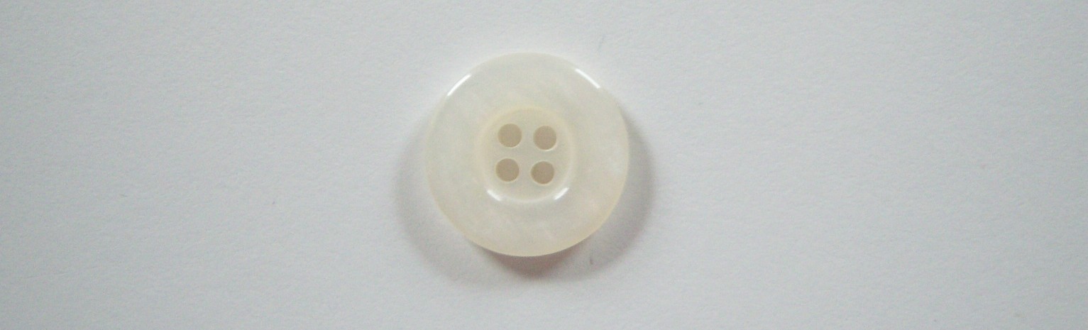 White Irid. 13/16" Pearlized 4 Hole Button