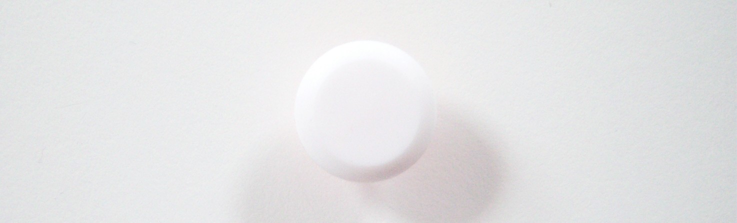 Shiny White 13/16" Poly Shank Button