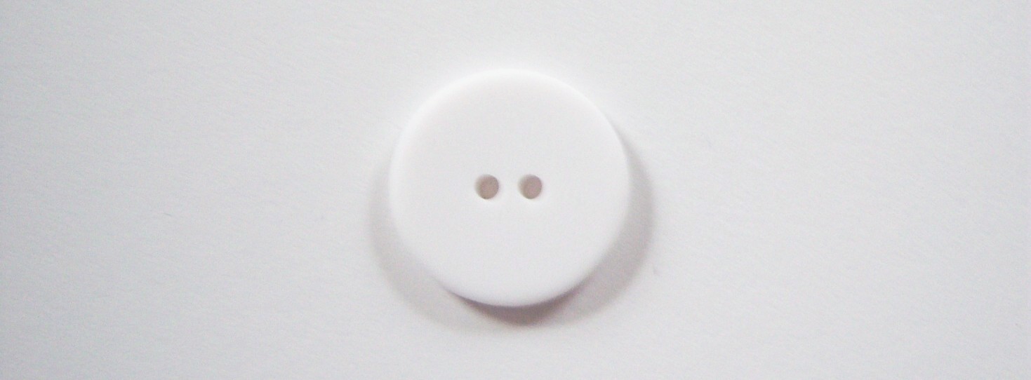Matte Off White 15/16" Poly 2 Hole Button