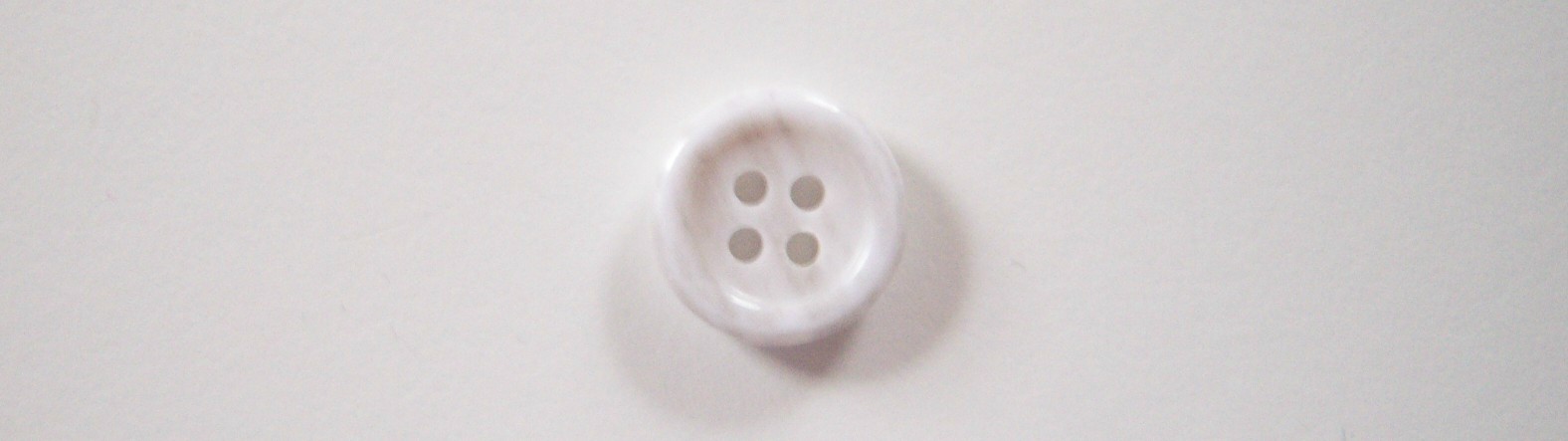 White/Pale Grey Marbled 5/8" Poly 4 Hole Button