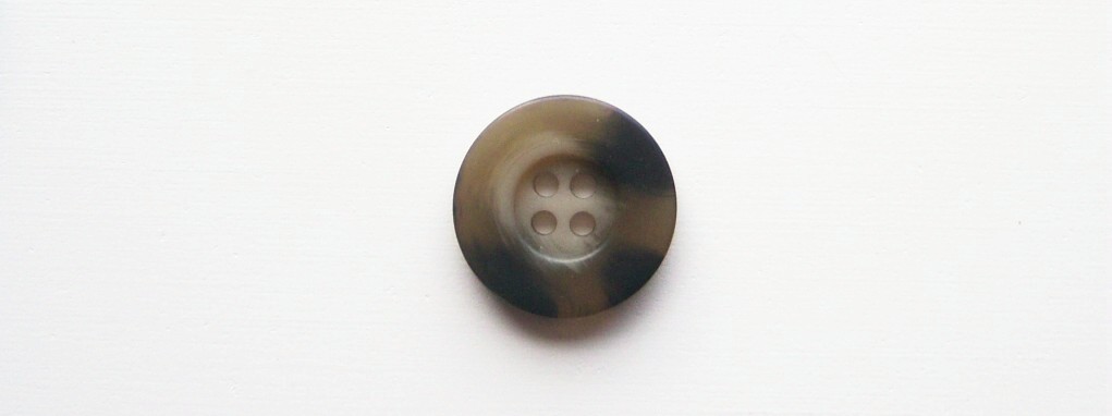 Khaki/Grey Marbled 13/16" Poly 4 Hole Button