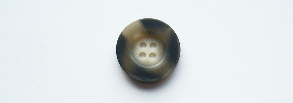 Khaki/Grey Marbled 7/8" Poly 4 Hole Button