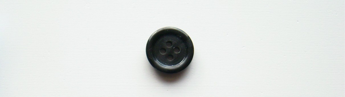 Charcoal/Black 9/16" 4 Hole Poly Button