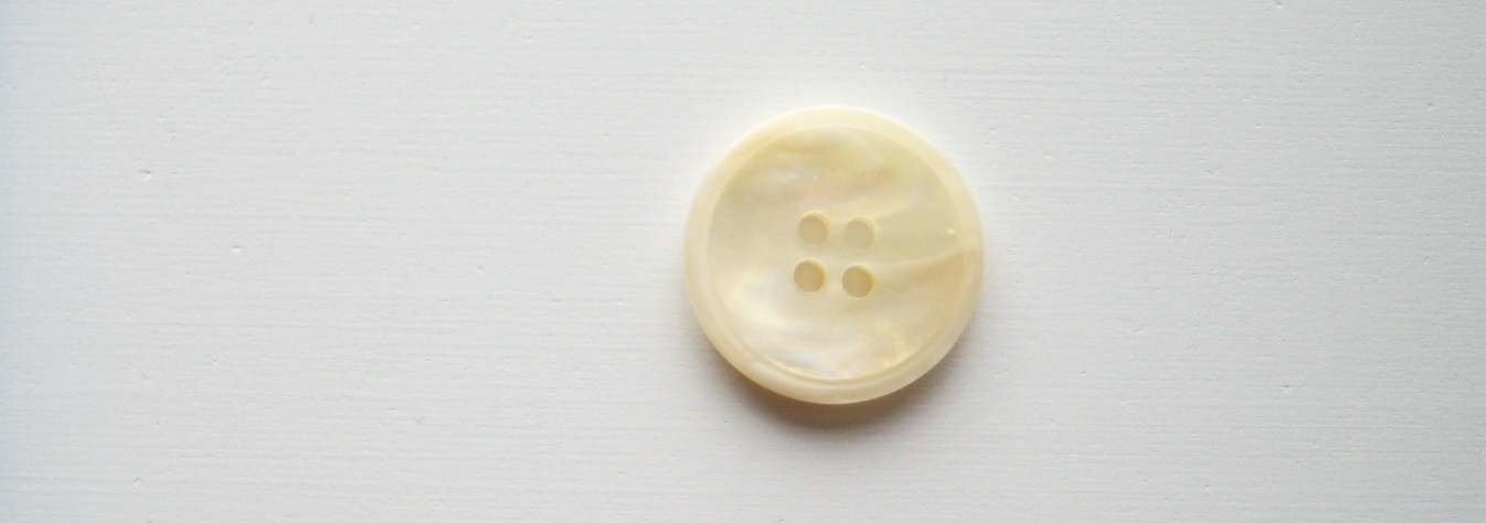 Cream Iridescent 13/16" 4 Hole Button