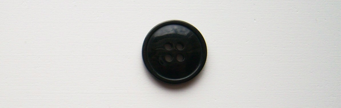 Shiny Black 3/4" Button