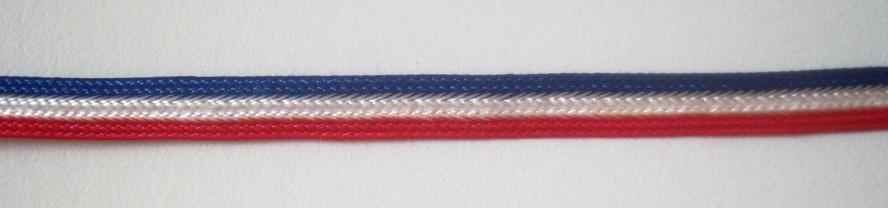 Red/White/Blue 3/16" Middy Braid