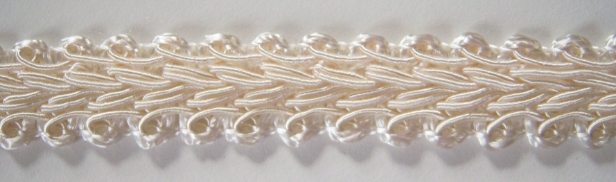 Ivory 3/4" Polyester Braid