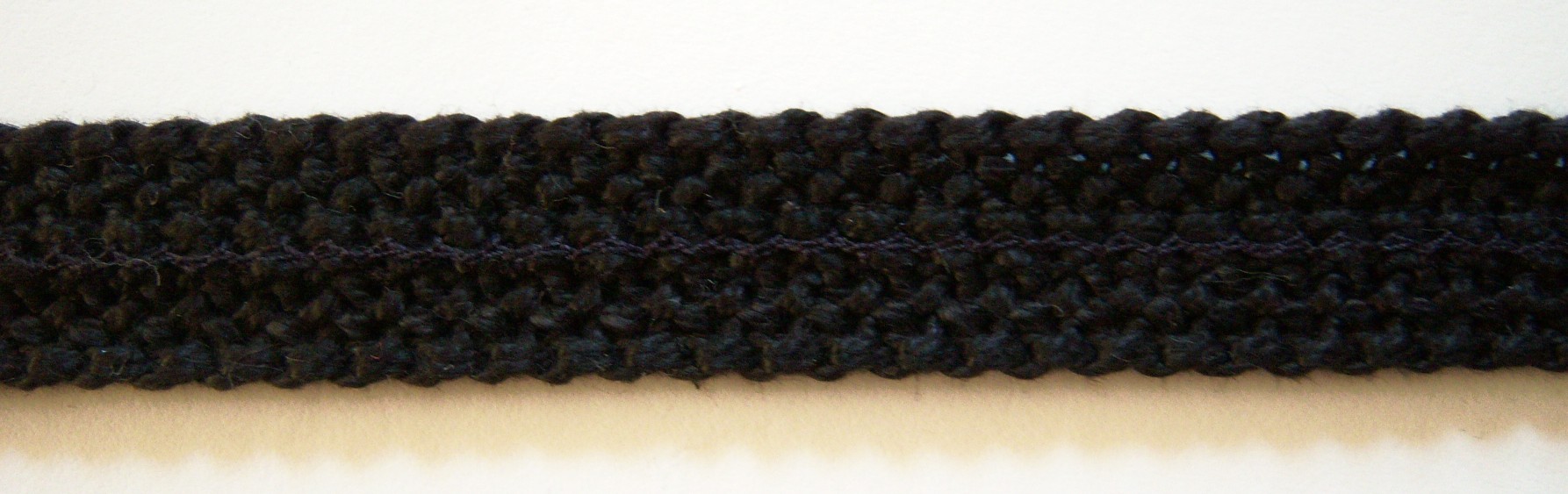 Black 3/4" Cotton Braid