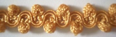 Gold 5/8" Popcorn Braid